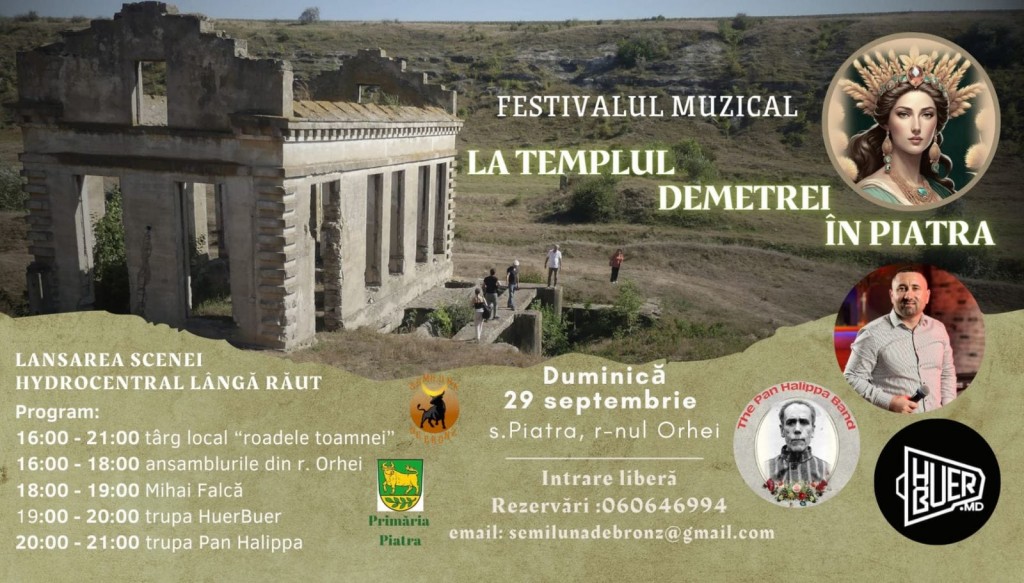 festivalul de muzica la templul Demetrei comuna piatra orhei