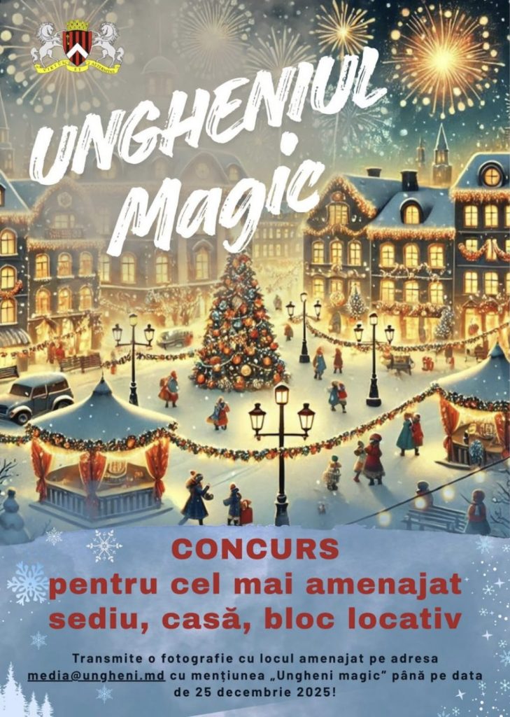 ungheni decorat de sarbatori